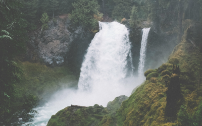 The Waterfall Smooths the Stone